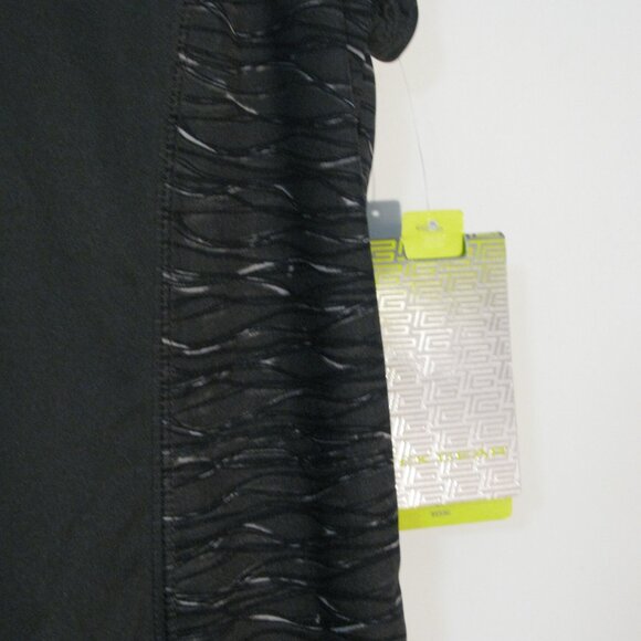 Tel Gear Active Workout Top XL NWT $26 Mesh Inset Black White Trim - Picture 4 of 4